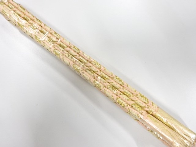 JAPANESE KIMONO / UNUSED HAND-TIED OBIJIME